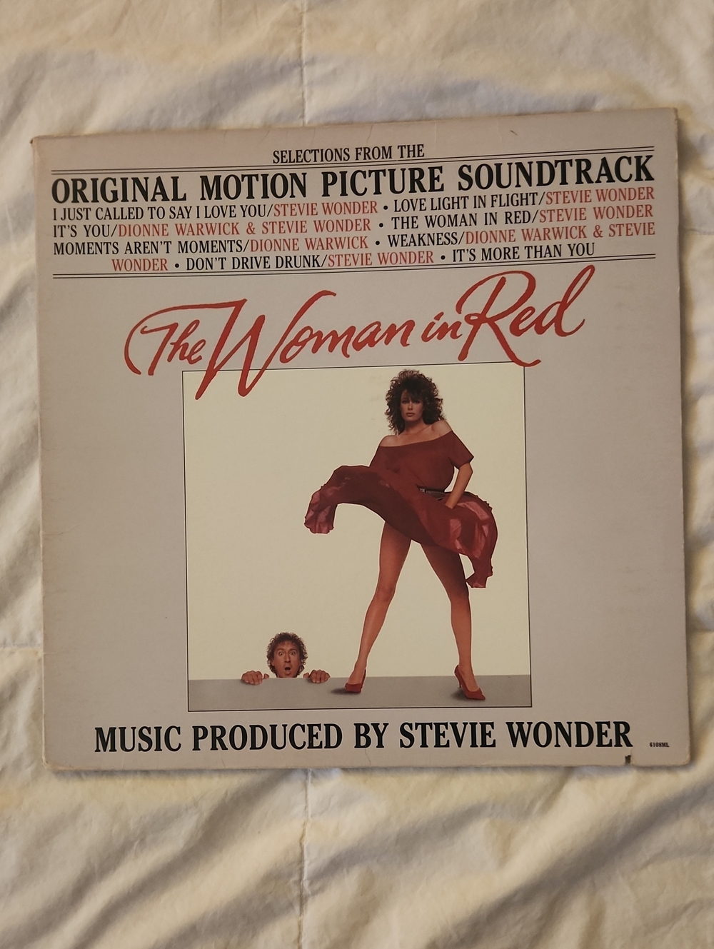 The Woman in Red Original Motion Picture Soundtrack - Red Cover Art DJ COPY VG++